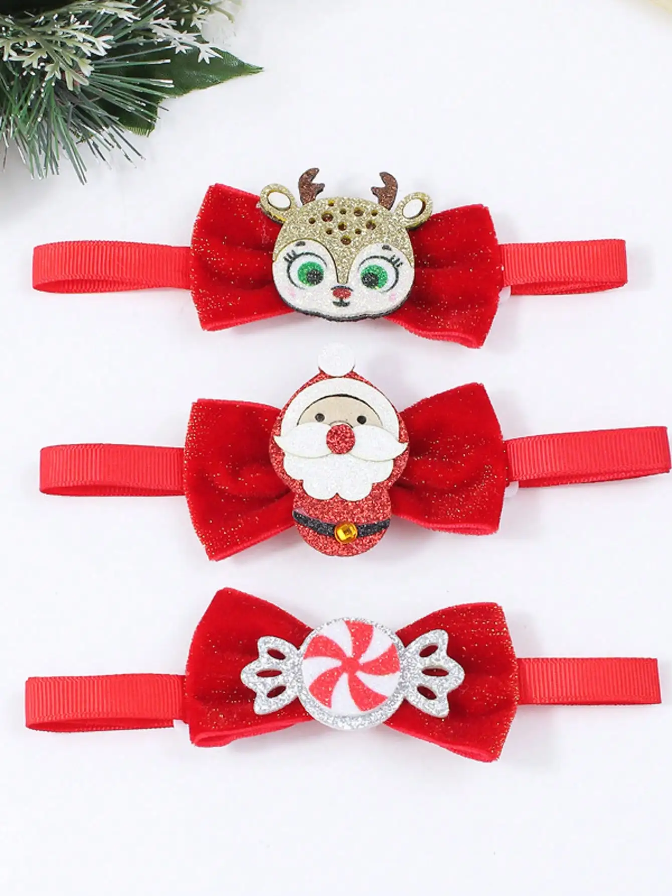 nœud papillon de noël pour animaux de compagnie, rouge avec éléments de noël, mini cravate mignonne adaptée au noël des animaux de compagnie, accessoires créatifs pour chiens, 1 pièce nœud papillon de noël pour animaux de compagnie, rouge avec éléments de noël, mini cravate mignonne adaptée au noël des animaux de compagnie, accessoires créatifs pour chiens, 1 pièce 