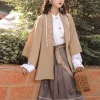 Ensemble Hanfu trois pièces brodé – Hanfu modifié original avec éléments Han féminins, style de la dynastie Ming, usage quotidien polyvalent Ensemble Hanfu trois pièces brodé – Hanfu modifié original avec éléments Han féminins, style de la dynastie Ming, usage quotidien polyvalent