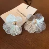mode coréenne grande fleur perle boucles d'oreilles pour femmes nouveau design boucles d'oreilles pour femmes bijoux accessoires cadeau de fête