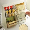 boîte de rangement de sachets de thé, boîte de rangement de liquide de café, support de classification de sachets de thé de café en acrylique transparent