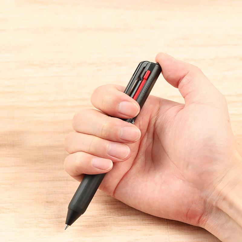 stylo à bille japonais uni 3 en 1, noir, rouge, bleu, 0.5mm, 0.7mm, pcannelle, gel d'huile multifonctionnel, canetas, fournitures d'écriture pour l'école et le bureau stylo à bille japonais uni 3 en 1, noir, rouge, bleu, 0.5mm, 0.7mm, pcannelle, gel d'huile multifonctionnel, canetas, fournitures d'écriture pour l'école et le bureau