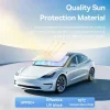 bas192. pare soleil de pare brise de voiture, couverture de bords ourlés plus larges, pare soleil de fenêtre avant, accessoires de protection solaire d'été