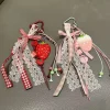 japonais nouveau ins style fraise sac suspendu chaîne pendentif petit frais pendentif mode personnalité été sac pendentif porte clés
