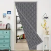 rideaux de porte confidentialité et chaleur pour les familles dans un style moderne, les rideaux de porte d'hiver insonorisés et résistants au froid,