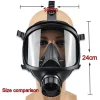 masque facial complet à gaz de type mf14/87, respirateur chimique, avec filtre en caoutchouc naturel, auto amortissant