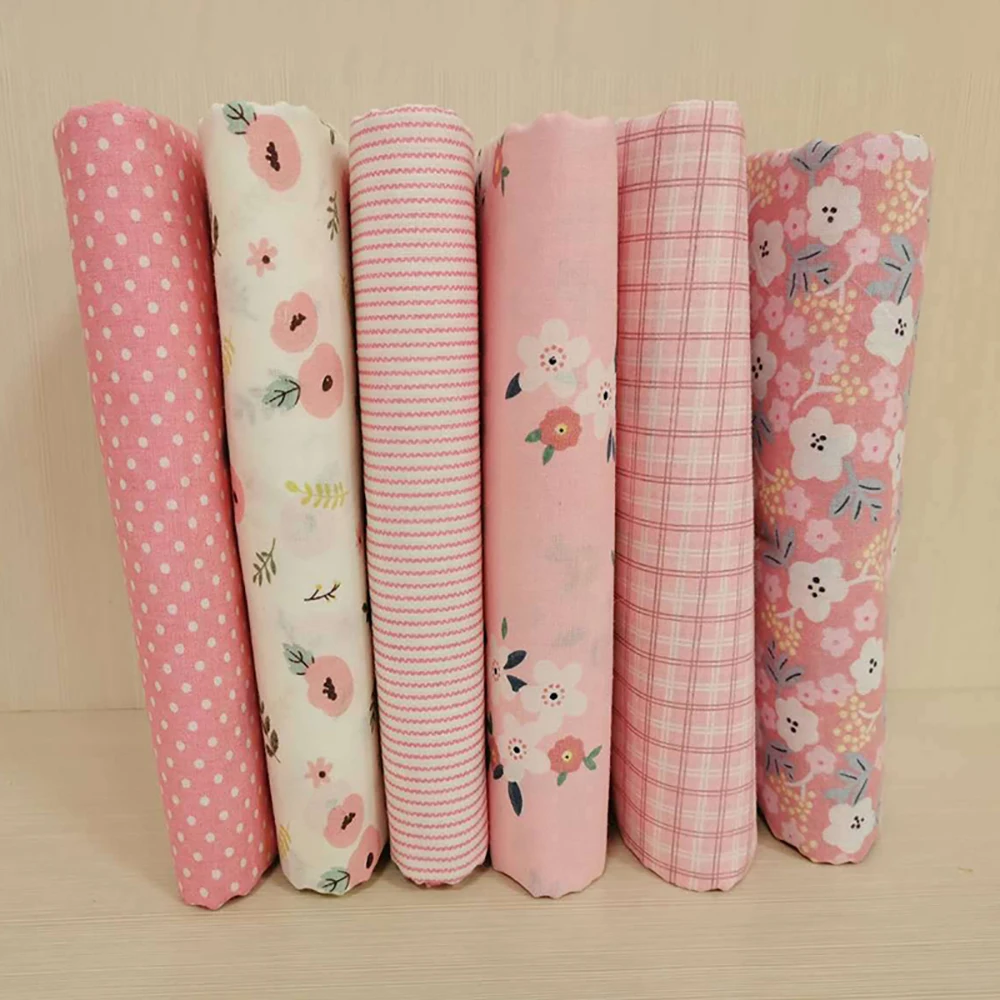 lot de 6 pièces de tissu à coudre en coton fleuri, 25/50cm, bricolage, grill pré découpé, fait à la main, patchwork lot de 6 pièces de tissu à coudre en coton fleuri, 25/50cm, bricolage, grill pré découpé, fait à la main, patchwork