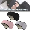 masque de sommeil réglable à trois couches, cache oreilles occultants, masques pour les yeux confortables pour dormir, relaxant, suppression du bruit, 1pc