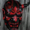 prajna masque fantôme d'horreur japonais en latex pour adulte, déguisement de samouraï, démon, oni, accessoire de carnaval d'halloween