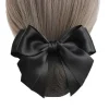 pince à cheveux en satin coréen avec nministériels d papillon pour femme, ruban pour chignon, couverture, sauna, accessoires
