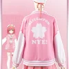 costume de cosplay sakura miko vtuber, manteau ample, haut et jupes, ensemble complet, tenues d'halloween, vêtements anime sur mesure