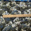 tissu feuille d'or fait à la main, style japonais, ondulation ondulée, tissu artisanal bleu noir, 2 couleurs, vente en gros domestique, qualité supérieure