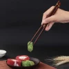 baguettes à sushi japonais en bois naturel, Écologique, réutilisable, coréen, chinois, ensemble de 5 paires