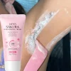 sakura crème d'épilation rapide indolore inhibiteur de croissance des cheveux bras aisselles jambes zones intimes dépilatoire permanent pour hommes femme