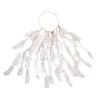 bandeau de sauna en plumes de paon pour femmes, turban bohème, bandeaux de cheveux pour dames, accessoires de fête de festival, nouvelle mode