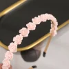 bandeaux de sauna à fleurs roses douces pour filles, cerceaux à cheveux, bandeaux à lunette pour enfants, accessoires pour cheveux, cerceau de tête