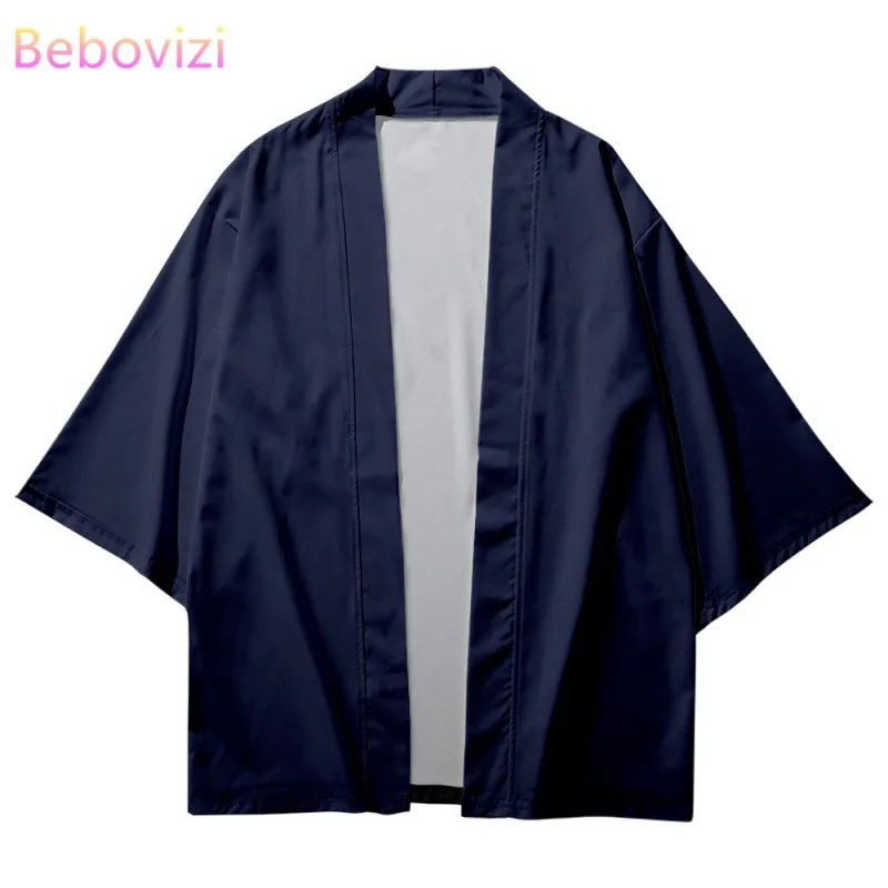Kimono traditionnel japonais pour hommes et femmes, Kimono de samouraï Haori Obi, Cardigan de plage, Vêtements vintage asiatiques Kimono traditionnel japonais pour hommes et femmes, Kimono de samouraï Haori Obi, Cardigan de plage, Vêtements vintage asiatiques