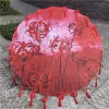 injgrill parapluie en papier à l'huile de style chinois pour femme, parapluie japonais, aucun pompon de fleurs, pétale, 82cm