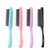 peigne de massage du cuir chevelu pour femmes, brosse démêlante à neuf rangées, salon de coiffure, peigne de coiffure, outil de soins capillaires