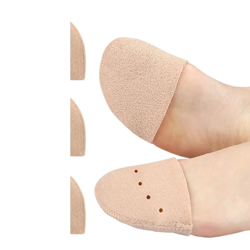 coussinet avant pied en feutre pour chaussures de ballet, coussinets d'orteils perforés doux, anti usure et absorbant les chocs coussinet avant pied en feutre pour chaussures de ballet, coussinets d'orteils perforés doux, anti usure et absorbant les chocs