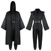 obi wan kenobi costume jedi chevalier tunique vêtements costume robe cape à capuche uniforme ensemble complet adulte hommes halloween cosplay vêtements