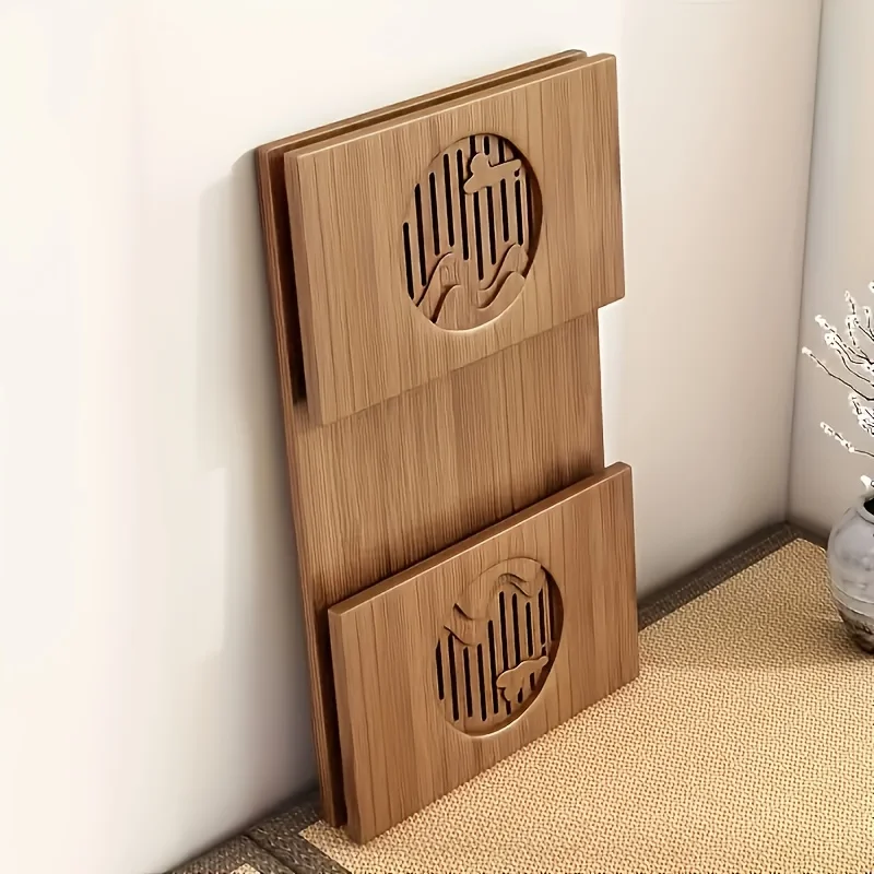 table pliante polyvalente en bambou – style japonais, parfaite pour la chambre à coucher et l'étude, conception durable de taille basse avec finition lisse table pliante polyvalente en bambou – style japonais, parfaite pour la chambre à coucher et l'étude, conception durable de taille basse avec finition lisse