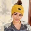 femmes hiver large bandeau couleur unie tricoté chaud bandeau filles punk élastique chapeaux sport bandes de cheveux accessoires
