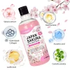 sérum japonais sakura pour le visage et le corps, 500ml, rétrécit les pores, essence éclaircissante, raffermissant, lifting, aha, anti âge, hydratant, soins pour la peau sèche