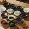 filles d'assaisonnement en céramique japonaise, assiette ronde, plat de saveur domestique rétro, mini bol mignon, restaurants, sushi, britannique, 3 po