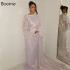 Booma – robe de soirée trapèze brillante, col rond, tenue de soirée formelle pour femmes, manches longues, élégante, robe de bal, personnalisée, 2025 Booma – robe de soirée trapèze brillante, col rond, tenue de soirée formelle pour femmes, manches longues, élégante, robe de bal, personnalisée, 2025
