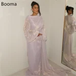 Booma – robe de soirée trapèze brillante, col rond, tenue de soirée formelle pour femmes, manches longues, élégante, robe de bal, personnalisée, 2025 Booma – robe de soirée trapèze brillante, col rond, tenue de soirée formelle pour femmes, manches longues, élégante, robe de bal, personnalisée, 2025