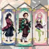Affiche murale à défilement en tissu, tapisserie suspendue, Kamado Tanjiro Nezuko Kamado Giyu Tomioka Mitsuri Kanroji, Anime Prup