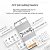 xiaomi mijia imprimante d'étiquettes sans encre modifiable étanche à l'huile étiquette portable rappel d'étiquette intelligent travail thermique direct avec mijia