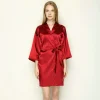 robes en satin de soie, peignoir de mariage, robe de demoiselle d'honneur, vêtements de nuit pour femmes
