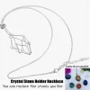 Collier porte-pierre de cristal réglable africain, porte-bijoux, collection de pierres, cadeau créatif, bricolage Collier porte-pierre de cristal réglable africain, porte-bijoux, collection de pierres, cadeau créatif, bricolage