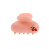 pince à cheveux cerise pour petite fille, 6.3cm, nouvelle mode japonaise, couleur pure, acide acétique, requin, vente en gros