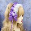 anime femme de chambre belle douce bandeau lolita femme de chambre femmes dentelle chapeaux cosplay cerceau de cheveux fait à la main pour les filles cadeau accessoire de cheveux