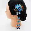 Épingles à cheveux sakura pour femmes, pinces à cheveux en éventail de fleur de cerisier pour filles, barrett en éventail floral de style japonais, accessoire pour cheveux