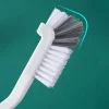 brosse d'évier de style japonais, brosse de nettoyage de tasse avec poignée longue, conception de coude, trou de queue, accessoires de nettoyage de crevasses muraux suspendus