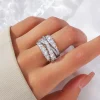 bague joker simple et exquise de corée du sud, bague géométrique élégante à la mode, bijoux pour femmes, nouvelle collection