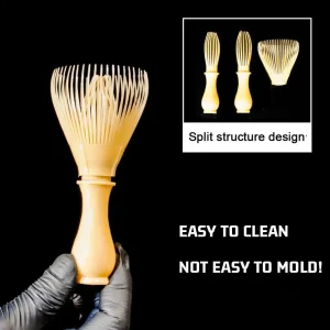 Fouet à thé en résine traditionnelle, fouet à matcha Chasen, agitateur à matcha, passe au lave-vaisselle, outil de préparation de poudre de thé vert matcha Fouet à thé en résine traditionnelle, fouet à matcha Chasen, agitateur à matcha, passe au lave-vaisselle, outil de préparation de poudre de thé vert matcha