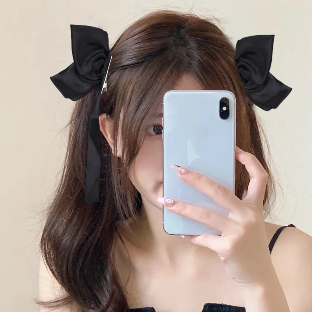 pinces à cheveux en ruban avec nœud papillon pour femmes et filles, épingles à cheveux à la mode, petites barrettes mignonnes, pinces à nœuds pour enfants, ornement, vêtements de sauna, coiffure, 2 pièces pinces à cheveux en ruban avec nœud papillon pour femmes et filles, épingles à cheveux à la mode, petites barrettes mignonnes, pinces à nœuds pour enfants, ornement, vêtements de sauna, coiffure, 2 pièces