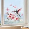 rose fleur papillon oiseau chambre salon stickers muraux décoration de la maison fond mur embellir pâte murale art mural