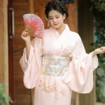 Robe Kimono rose japonaise, Style tendresse, tenues de Photo de voyage japonais, ensemble complet, saison de printemps, imprimé fleur de cerisier pour femmes adultes Robe Kimono rose japonaise, Style tendresse, tenues de Photo de voyage japonais, ensemble complet, saison de printemps, imprimé fleur de cerisier pour femmes adultes