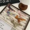 Épingle à cheveux avec nœud en acide acétique marbré de 2023cm, accessoires pour cheveux, jolie fille, frange, clip de bord, nouvelle collection 6.5