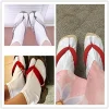 japonais tabi chaussettes bout fendu femmes kimono anime fendu 2 orteil sandales ninja pantoufle japon kimono blanc hommes femmes 35 42
