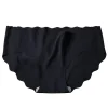 sous vêtements sans glace pour femmes, ultra mince, vague, confortable, respirant, solide, document, taille basse, triangle, ysm63