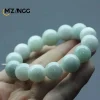 bracelet en jadéite naturelle pour hommes et femmes, bijoux de guérison, perles rondes en jades de birmanie, bracelets élastiques en perles