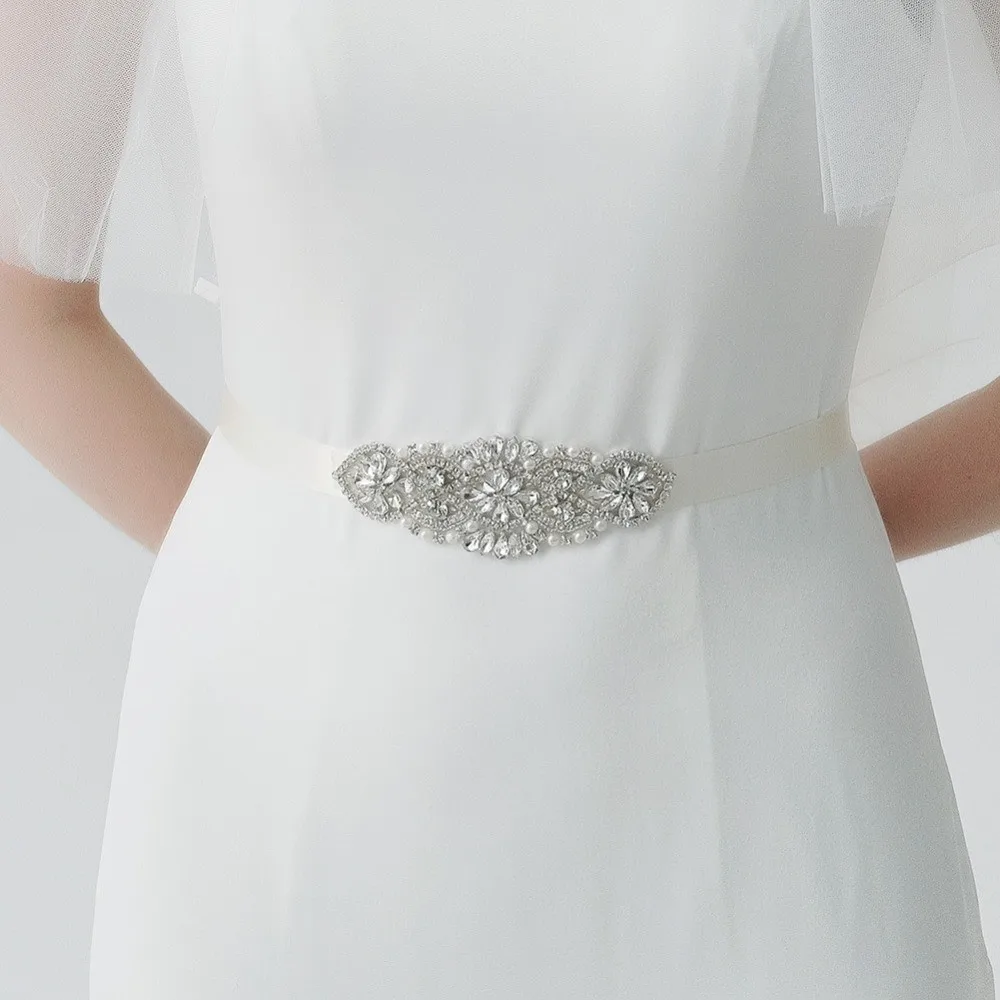 Mode ruban ceinture de mariée argent Style coréen ceinture de mariage strass robe ceinture ceintures de mariée soirée Mode ruban ceinture de mariée argent Style coréen ceinture de mariage strass robe ceinture ceintures de mariée soirée