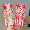 accessoires de cheveux hanfu chinois traditionnels pour filles, épingles à cheveux à fleurs de style ancien pour enfants, cartes à cheveux à pampilles, costume d'automne d