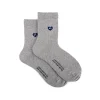 chaussettes mignonnes respirantes et absorbantes pour hommes, version coréenne, noir et blanc, couleur unie, mode d'amour dans le vent sportif de loisirs